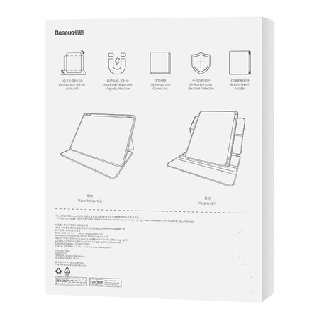 Magnetyczna Etui ochronne do Ipad Pro 11"/IPad Air4/Air5 10.9" Baseus Minimalist (szary)