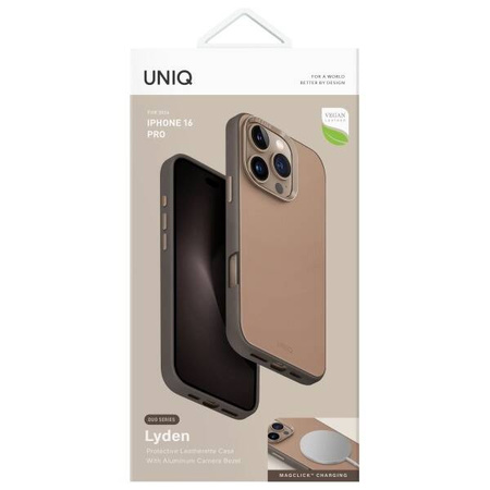 Etui IPHONE 16 PRO UNIQ Lyden DS Magclick Charging Flint szare