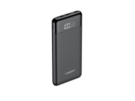 Bateria zewnętrzna (Powerbank) VEGER L11 - 10 000mAh LCD czarny (W1087)