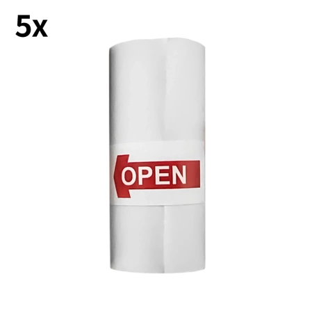 HURC10N5 Rollen für Thermodrucker mit HURC10-Kamera – weiß (5 Stk.)