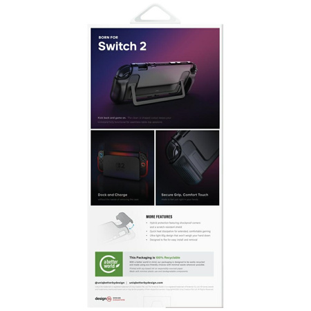 Etui UNIQ Hybrid Bytearmor do Nintendo   Switch 2 czarny