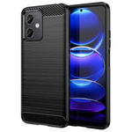 Carbon Case for Xiaomi Poco X5 5G / Redmi Note 12 5G flexible silicone carbon cover black