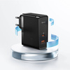 Baseus GaN5 Pro szybka uniwersalna ładowarka sieciowa GaN USB Typ C / USB 100W PD3.0, QC4.0+, AFC czarny (CCGP090201)