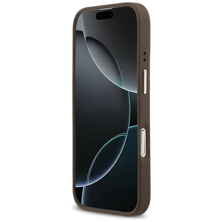 GUESS futerał do IPHONE 17 kompatybilny z MagSafe GUHMP17SP4MSEGCW (PU 4G W/ Classic) brązowy