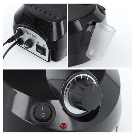 Profesjonalna maszyna do manicure frezarka do paznokci MJ120 czarna