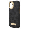 Original Case IPHONE 16 Guess Hardcase 4G Logo Plate MagSafe (GUHMP16SU4GPRK) black