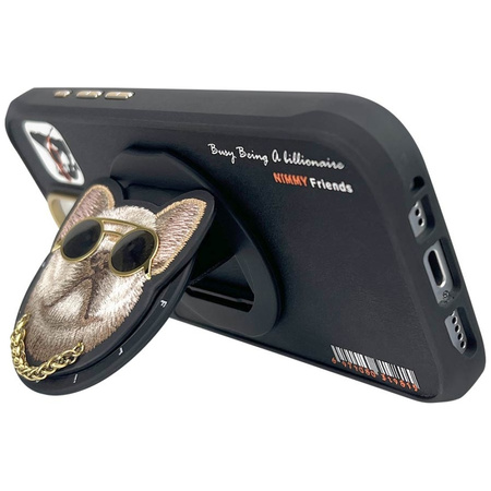 Etui Nimmy Glasses Cool Dog MagSafe do    iPhone 16 Pro Max czarny