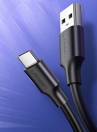 Ugreen kabel przewód USB - USB Typ C 480 Mbps 3 A 1 m biały (US287 60121)