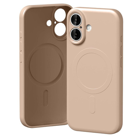 Etui Mercury Semi-Silicone MagSafe do    iPhone 17 różowo-piaskowy