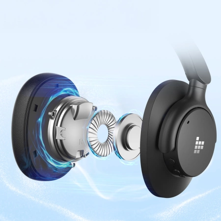 Tronsmart SOUNFII Q20S Hybrid ANC Kabellose Kopfhörer mit aktiver Geräuschunterdrückung - Schwarz