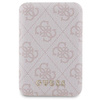 Zestaw Guess GUBPM5P15S4GEMGP iPhone 15 6.1" hardcase + Powerbank 5000mAh MagSafe różowy/pink 4G Metal Logo