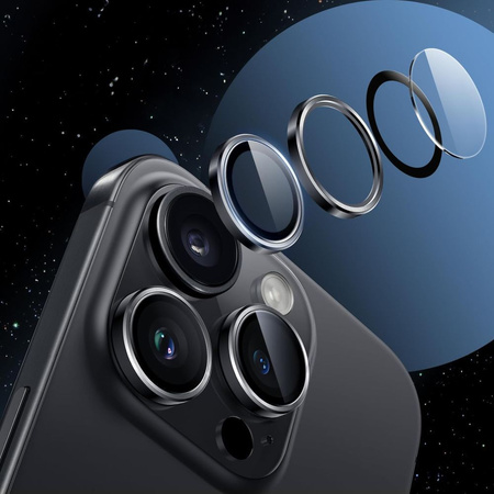 OSŁONA APARATU TECH-PROTECT CAMRING FIT+ IPHONE 14 PRO / MAX / 15 PRO / MAX / 16 PRO / MAX / 17 PRO / MAX SILVER