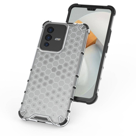 Honeycomb case armored cover with a gel frame Vivo V23 5G black
