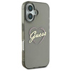Original Case IPHONE 16 Guess Hardcase IML Heart (GUHCP16SHCHGSPK) black