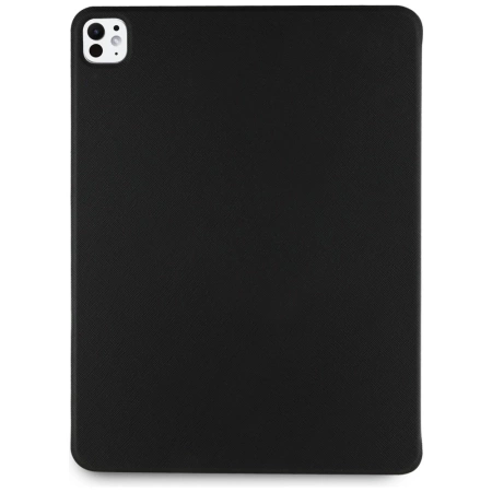 Karl Lagerfeld Saffiano Magnetic Karl &amp; Choupette iPad Pro 13&quot; 2024 Book Cover Case - Black