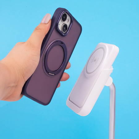 Nakładka Mag Ring Rotating do iPhone 14 6,1&quot; fioletowy