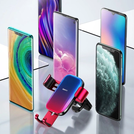 Grawitacyjny Uchwyt Samochodowy do Kratki Nawiewu / Wentylacyjnej Baseus Glaze Gravity Car Mount (SUYL-LG01) czarny