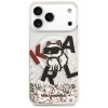 Karl Lagerfeld Liquid Glitter Choupette Logo MagSafe Case for iPhone 17 Pro Max - Clear