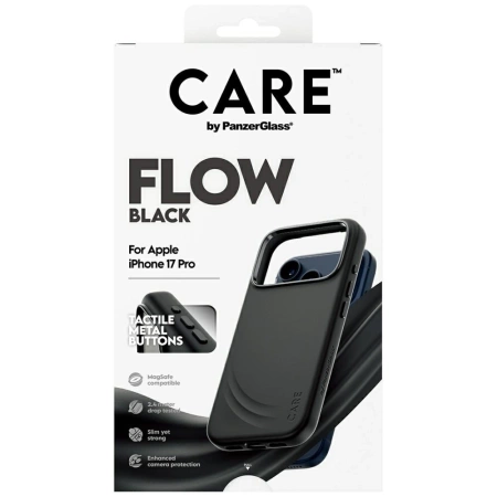CARE by PanzerGlass Feature FLOW MagSafe Case für iPhone 17 Pro - Schwarz