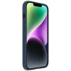 Nillkin Textured S Case für iPhone 14 Plus, gepanzerte Hülle mit Kameraabdeckung, blau