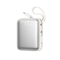 Joyroom JR-PBF27 10000mAh 22.5W Powerbank with Built-in USB-C and Lightning Cables - White