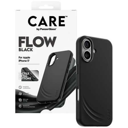 CARE by PanzerGlass Feature FLOW MagSafe Case für iPhone 17 - Schwarz