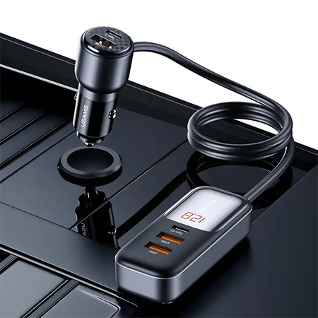 USAMS Ład. sam. C40 3xUSB+2xUSB-C 165WPD+QC Fast Charge czarny/black CC213CC01 (US-CC213)