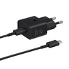 Oryginalna Ładowarka Sieciowa Samsung GaN Super Fast Charger EP-T2510XBEGEU USB Typ C 3A 25W czarna blister