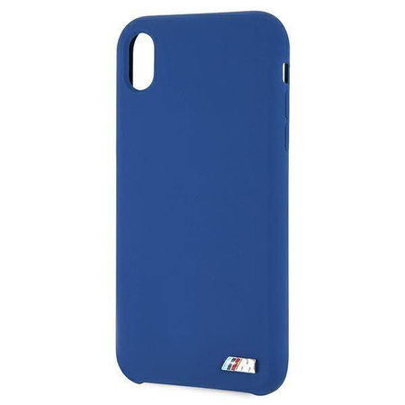 Original Case IPHONE XR BMW Hardcase Silicone M Collection (BMHCI61MSILNA) blue
