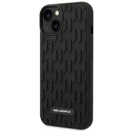 Karl Lagerfeld Monogram 3D Pattern - Etui iPhone 14 Plus (czarny)