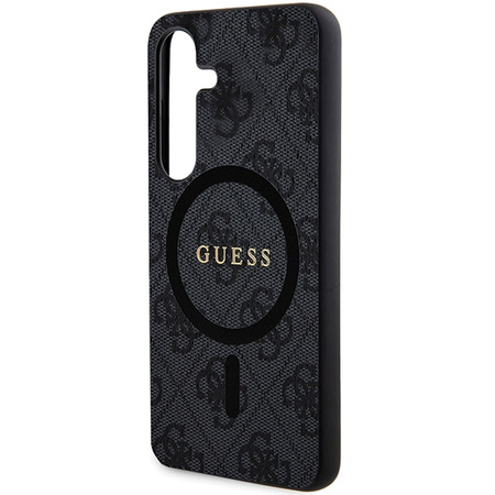 Oryginalne Etui GUESS Hardcase GUHCS24SGF4GGR do Samsung S24 (Kompatybilny z Magsafe / 4G Ring classic logo / czarny)