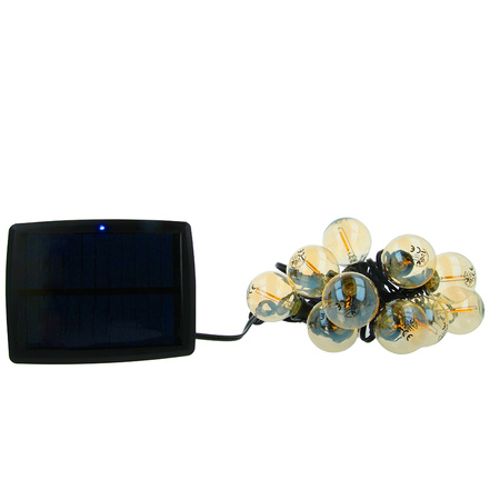 Forever Light Girlanda solarna LED SUNARI FLS-125 5,5m + 10 żarówek G40 złota IP44
