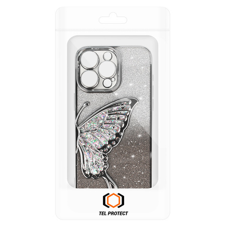 Tel Protect Butterfly Water Case do Iphone 14 srebrny
