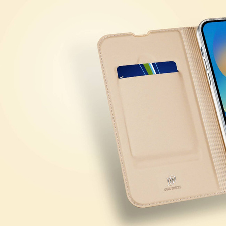 Dux Ducis Skin Pro kabura etui pokrowiec z klapką iPhone 14 Pro Max różowy