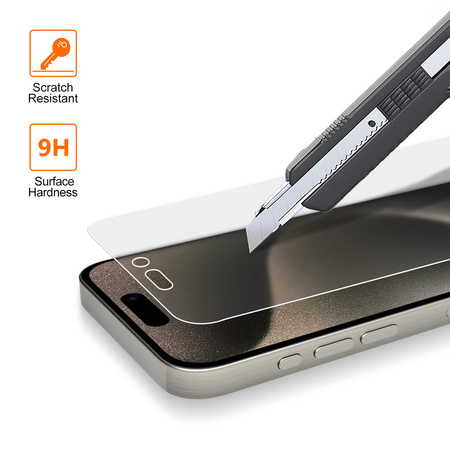 Vmax szkło hartowane 0.33mm clear glass do iPhone 15 Pro Max 6,7&quot; matowe