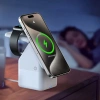 Duzzona W20 15W 4in1 induktives Ladegerät für iPhone / AirPods / Apple Watch mit Nachtlampe - Weiß