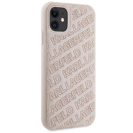 Oryginalne Etui KARL LAGERFELD Hardcase KLHCN61PQKPMP do iPhone 11 (Quilted K Pattern / różowy)