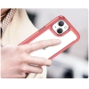 Outer Space Case iPhone 14 Plus Hardcover mit Gelrahmen rot