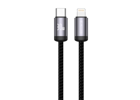 JELLICO cable B27 USB-C - Lightning PD 30W 1M Black