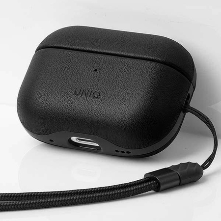 UNIQ etui Terra AirPods Pro 2 gen. Genuine Leather czarny/dallas black