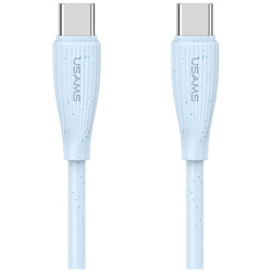 Kabel USAMS Green Series SJ716 60W USB-C do USB-C 1m niebieski