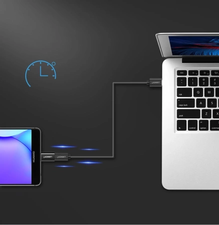 Ugreen adapter przejściówka z micro USB na USB Typ C czarny (30391)