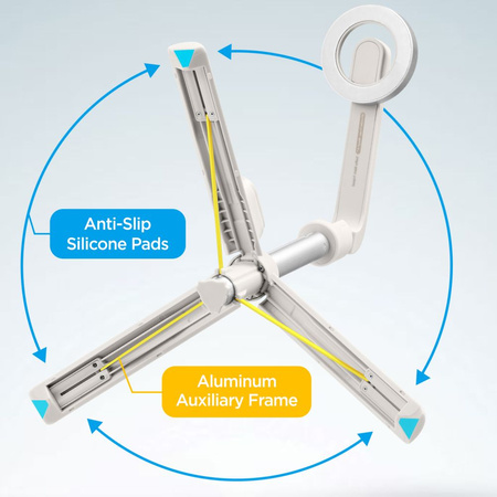 Spigen Selfiestick S571W MagSafe Tripod Bluetooth dune beige AMP07657