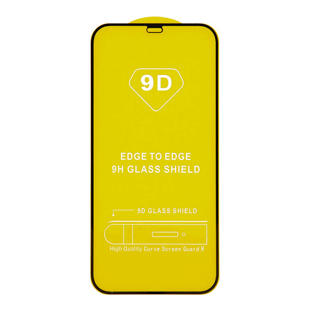Szkło hartowane 9D do iPhone 12 Pro Max 6,7" czarna ramka