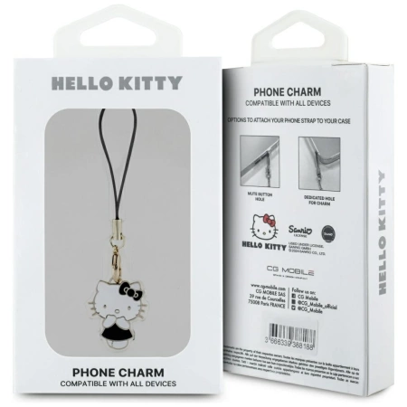 Zawieszka Hello Kitty Charm Kitty Cute - czarna