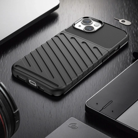 Thunder Case iPhone 14 Plus gepanzerte Hülle schwarz