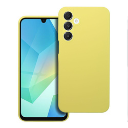Futerał SILICONE 2mm do SAMSUNG A16 5G / A16 4G żółty