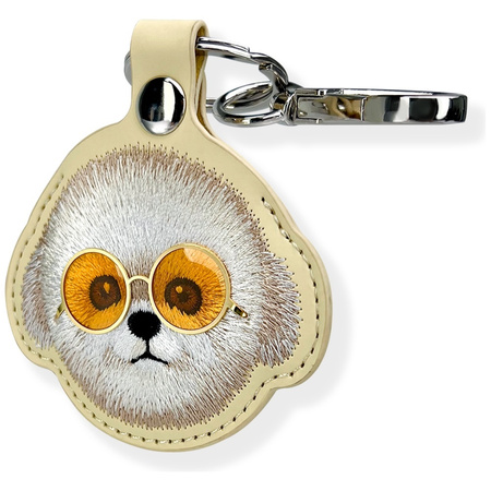 Etui na lokalizator / brelok Nimmy       Glasses Cool Dog khaki