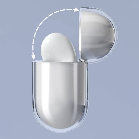 Etui do AirPods 3 sztywny mocny pokrowiec na słuchawki przezroczysty (case A)
