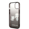 Oryginalne Etui IPHONE 14 PLUS Karl Lagerfeld Hardcase Gradient Ikonik Karl & Choupette (KLHCP14MTGKCK) czarne
